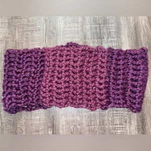 Handmade Crocheted Multi-Shade Infinity Scarf O/S